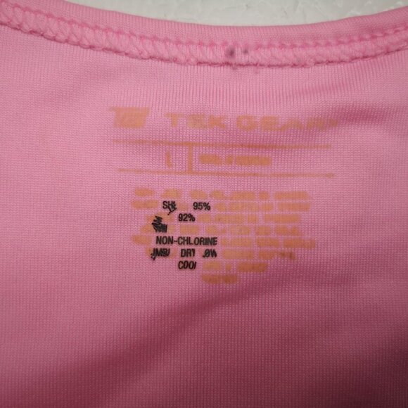 2 / $30.00 - Tek Gear Ladies Size Large Pink Grey Black Racer Back Exercise Top - Picture 3 of 7